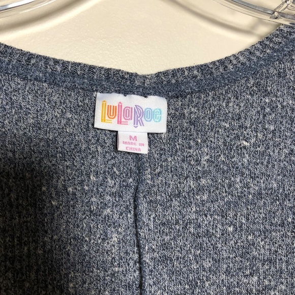 NWT Lularoe Lindsay Blue Cardigan Size M - Picture 6 of 6